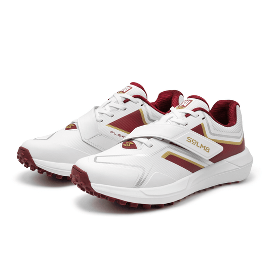 S4 - Maroon Gold Cricket Rubber Shoe
