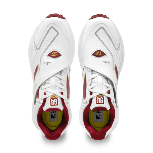 S4 - Maroon Gold Cricket Rubber Shoe