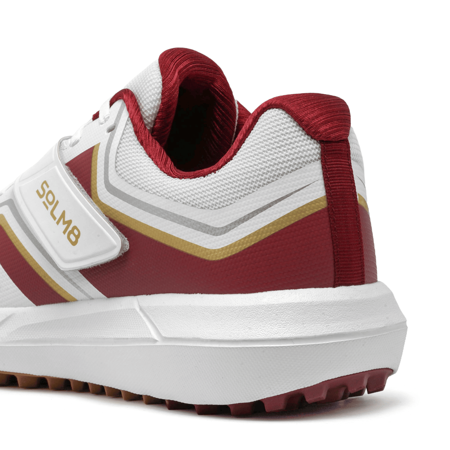 S4 - Maroon Gold Cricket Rubber Shoe