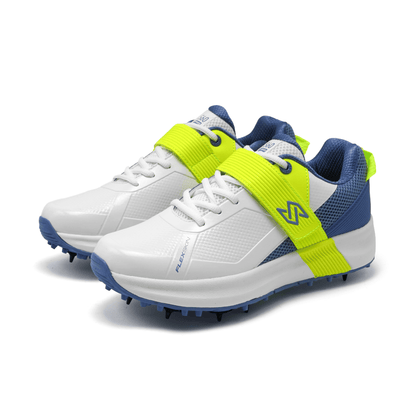 S60 PRO - Blue Lime Cricket Spike Shoes