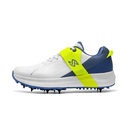 S60 PRO - Blue Lime Cricket Spike Shoes