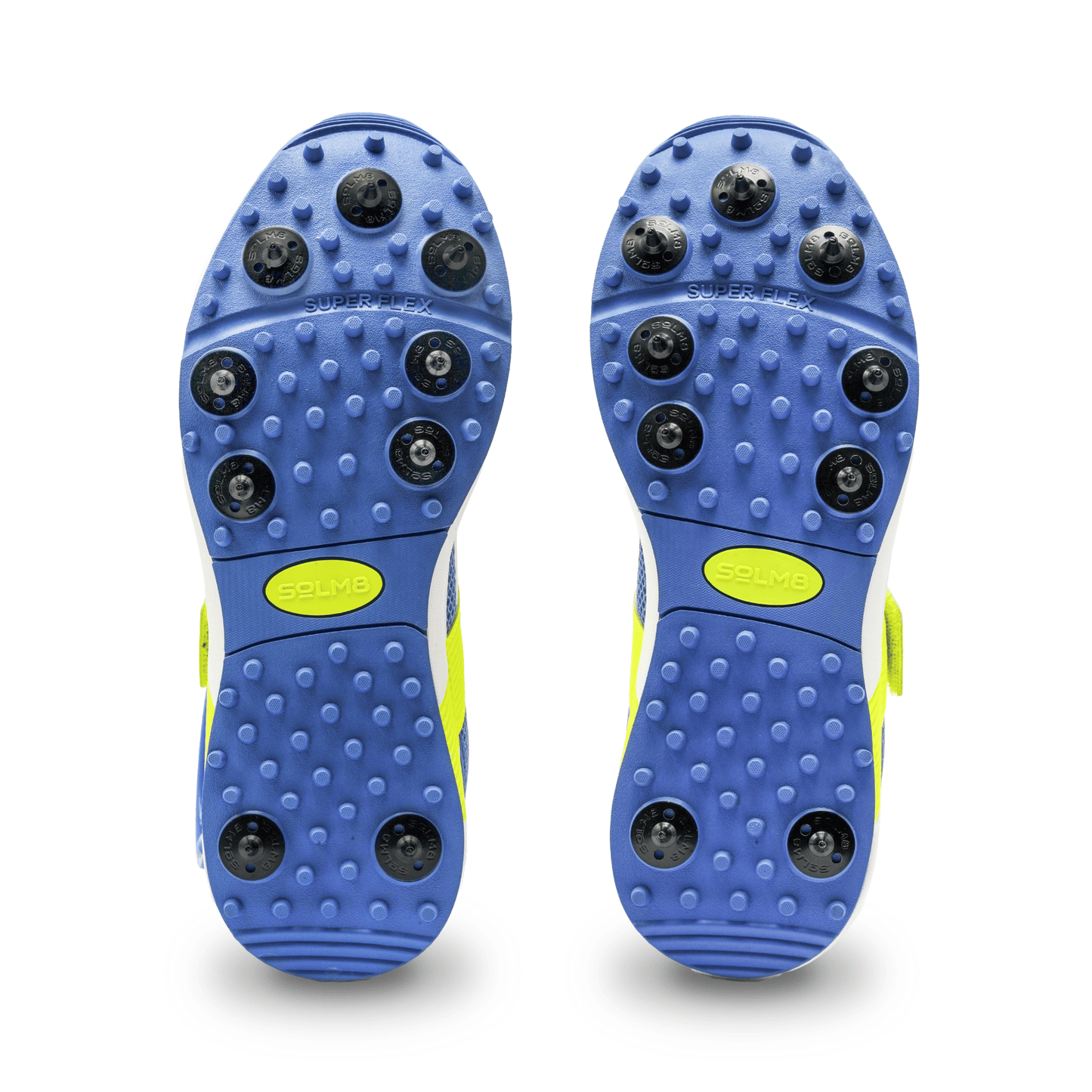 S60 PRO - Blue Lime Cricket Spike Shoes